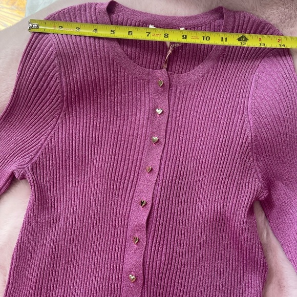 Loveshackfancy new with tags never been worn purple cardigan - Picture 13 of 15